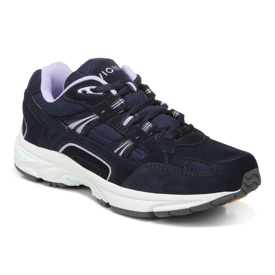 Vionic Navy Roxo Heather Walker Clássico