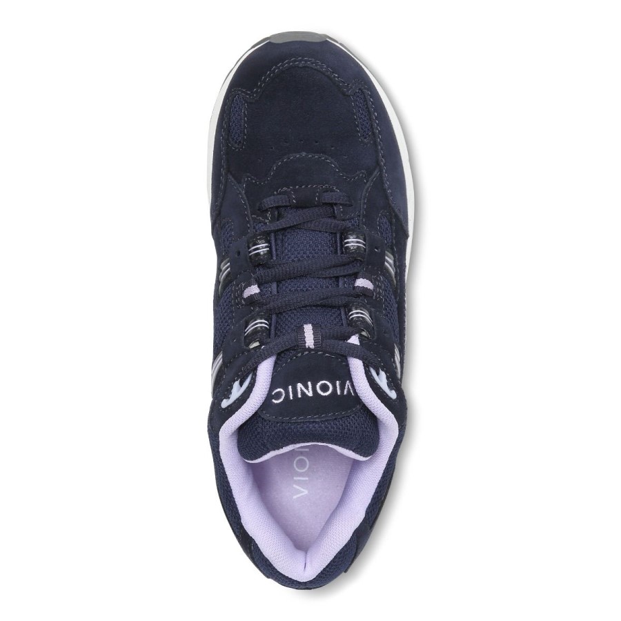 Vionic Navy Roxo Heather Walker Clássico