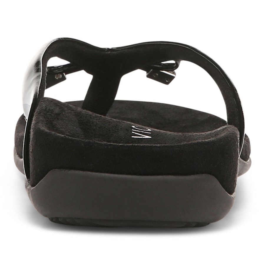 Sandália Preta Vionic Bella Toe Post