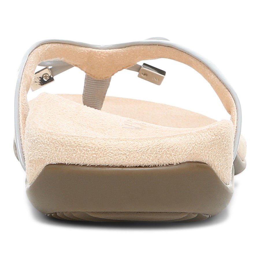 Sandália Poste Bella Toe Cinza Claro Vionic