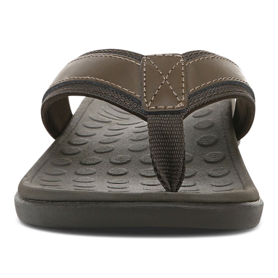 Sandália Tiara Masculina Com Bico Marrom Vionic