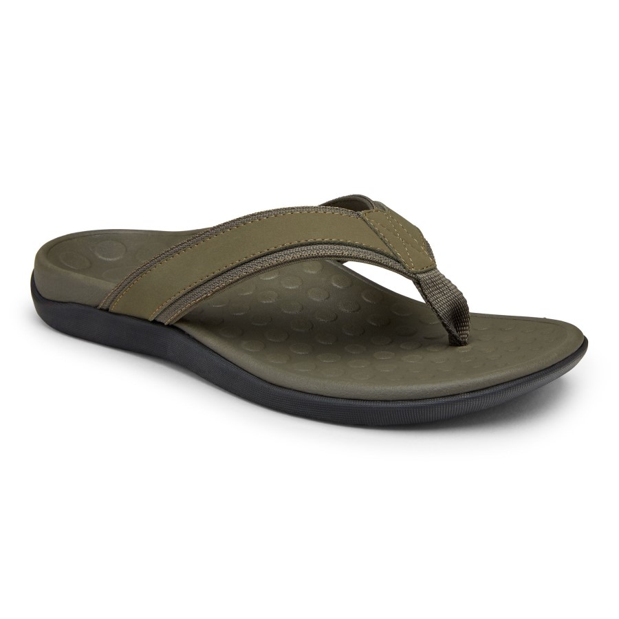 Sandália Tiracolo Maré Masculina Vionic Olive
