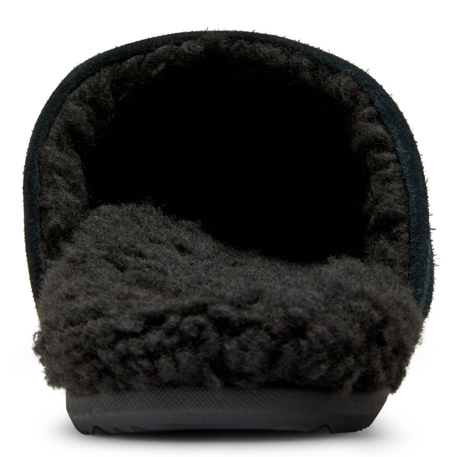 Alfons Chinelo Mule Preto Camurça Vionic