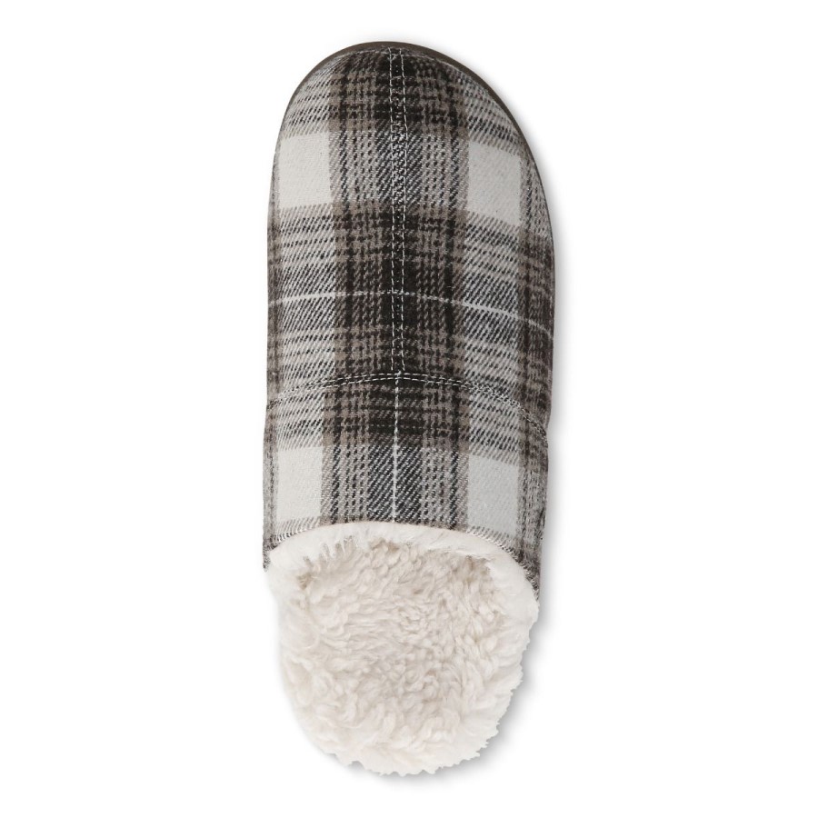 Alfons Chinelo Mule Vionic Marrom Xadrez