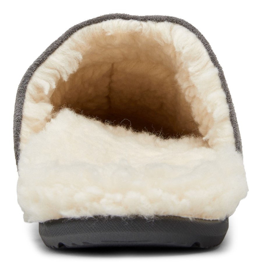 Sapatilha Alfons Mule De Camurça Carvão Vionic