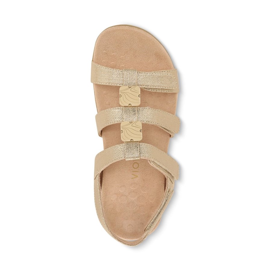 Sandália Ajustável Vionic Gold âmbar