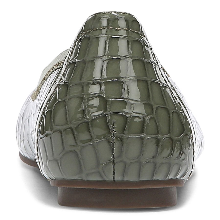 Sapatilha De Balé Verde Militar Croc Vionic Caroll