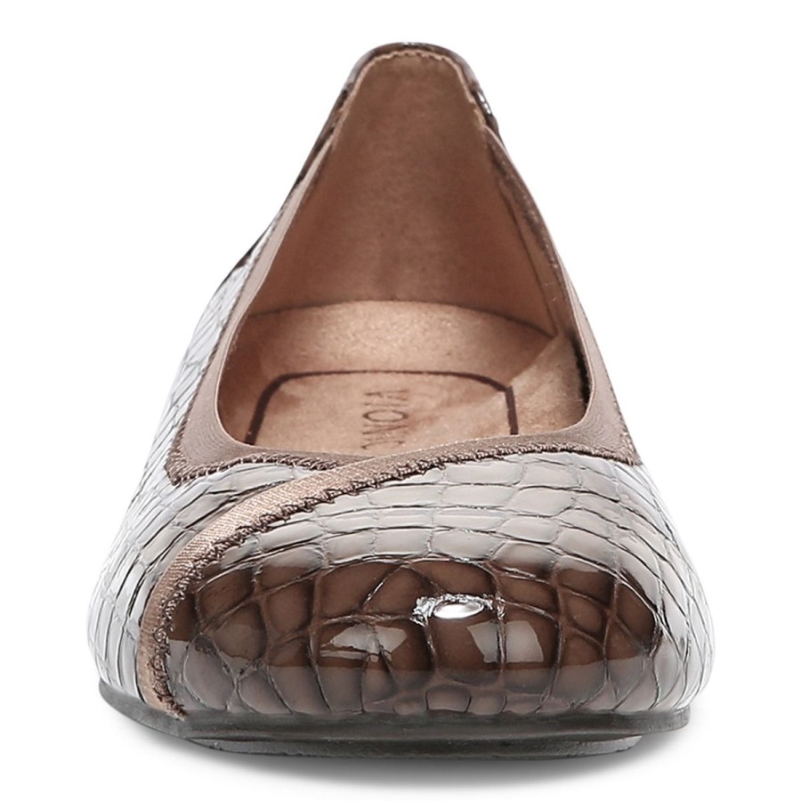 Caroll Ballet Flat Monks Robe Croc Vionic