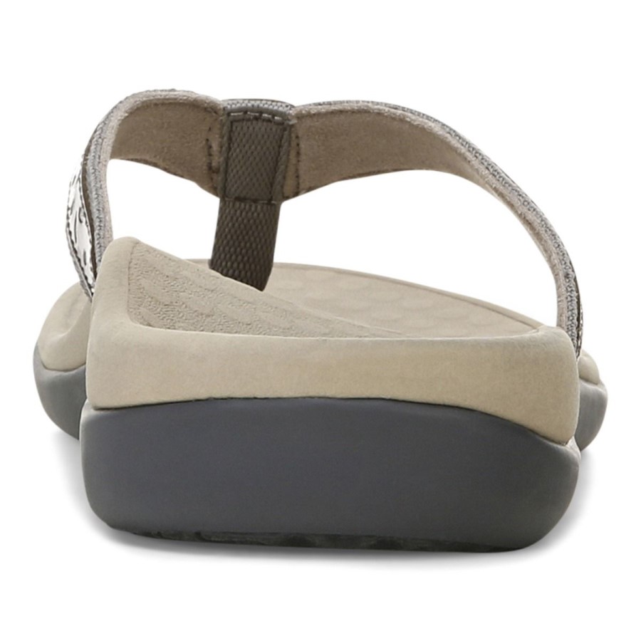 Sandália Poste Toe Casandra Vionic Estanho Escuro