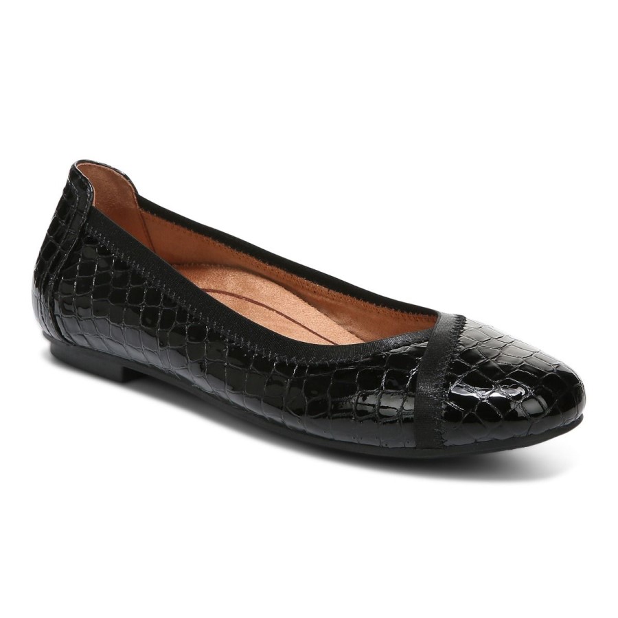 Sapatilha De Balé Vionic Black Croc Caroll