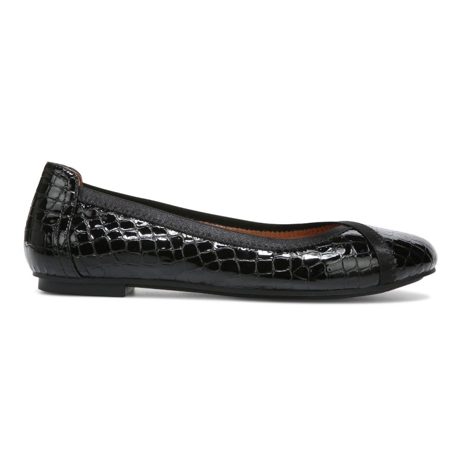 Sapatilha De Balé Vionic Black Croc Caroll