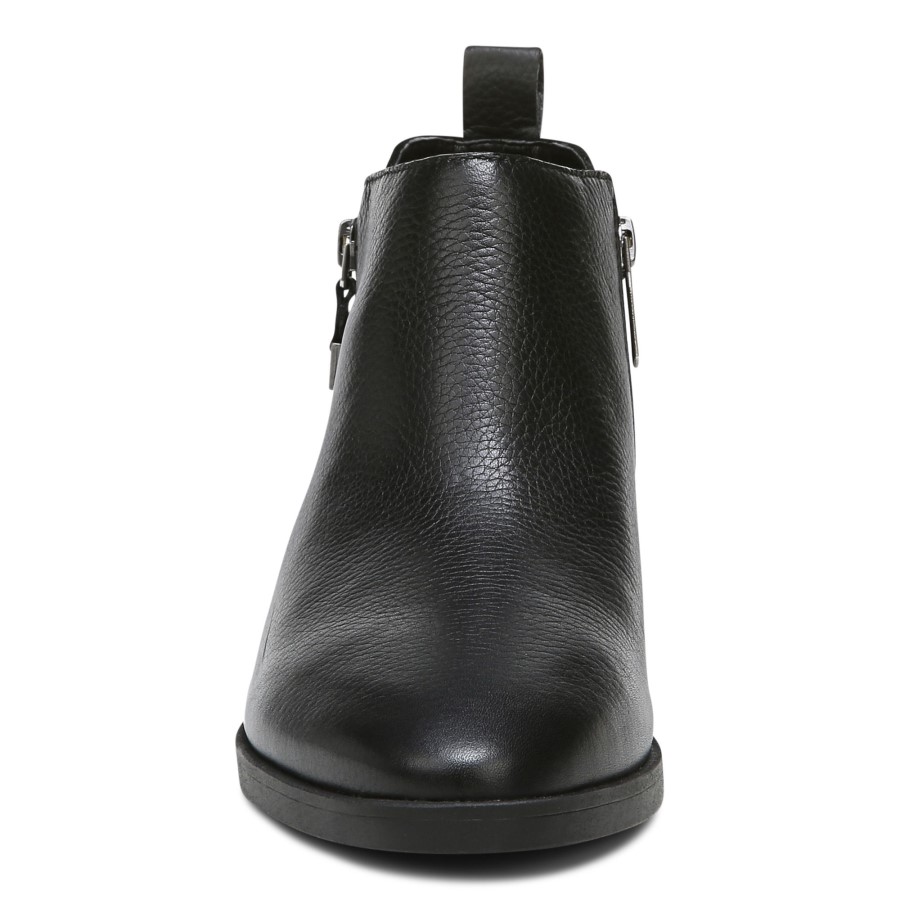 Bota Cecily Tornozelo Vionic Couro Preto