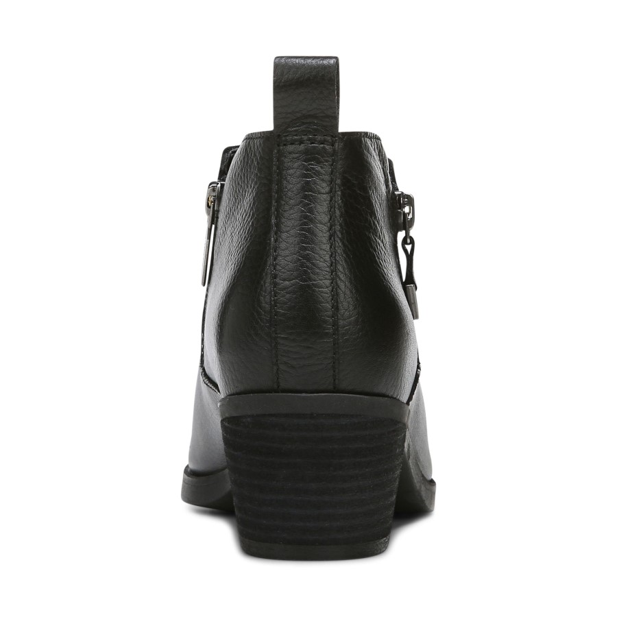 Bota Cecily Tornozelo Vionic Couro Preto