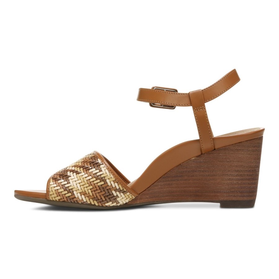 Sandália Cunha Clarita Marrom Vionic