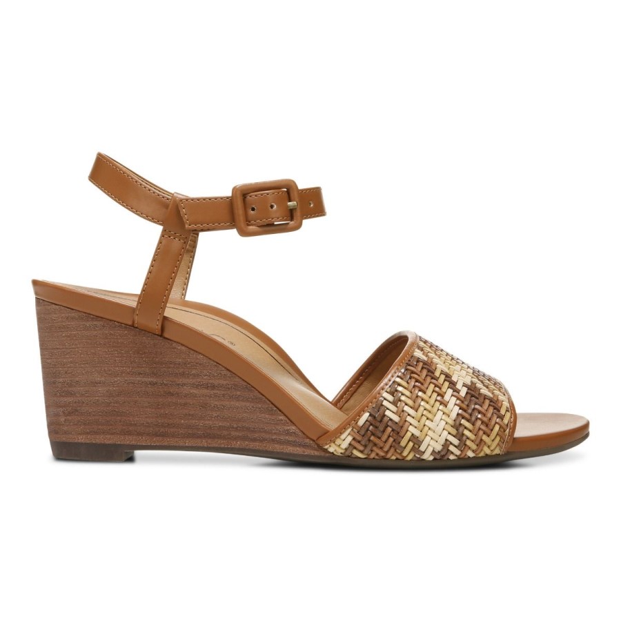 Sandália Cunha Clarita Marrom Vionic