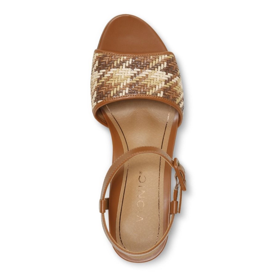 Sandália Cunha Clarita Marrom Vionic