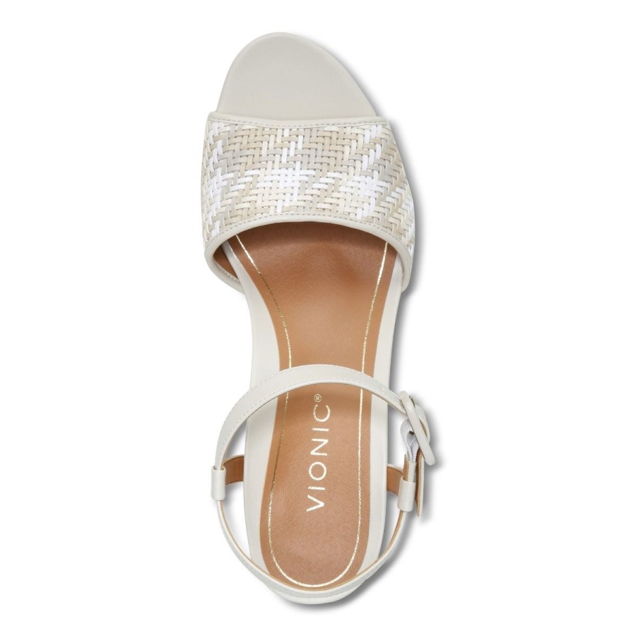 Sandália Cunha Creme Clarita Vionic