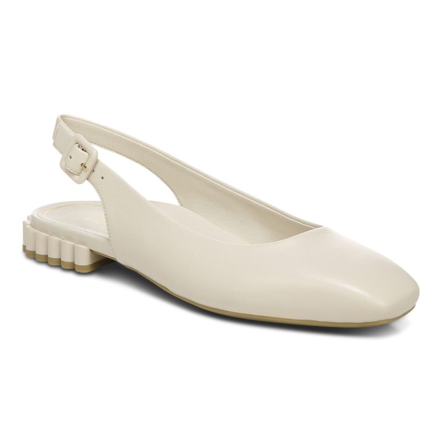 Creme Vionic Delphine Slingback Flat