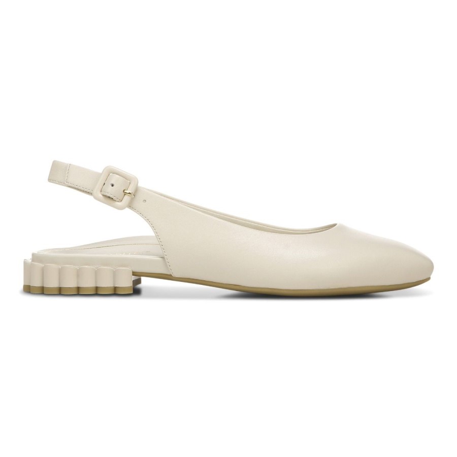 Creme Vionic Delphine Slingback Flat