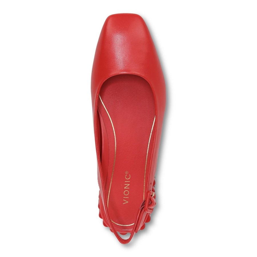 Delphine Slingback Flat Red Vionic