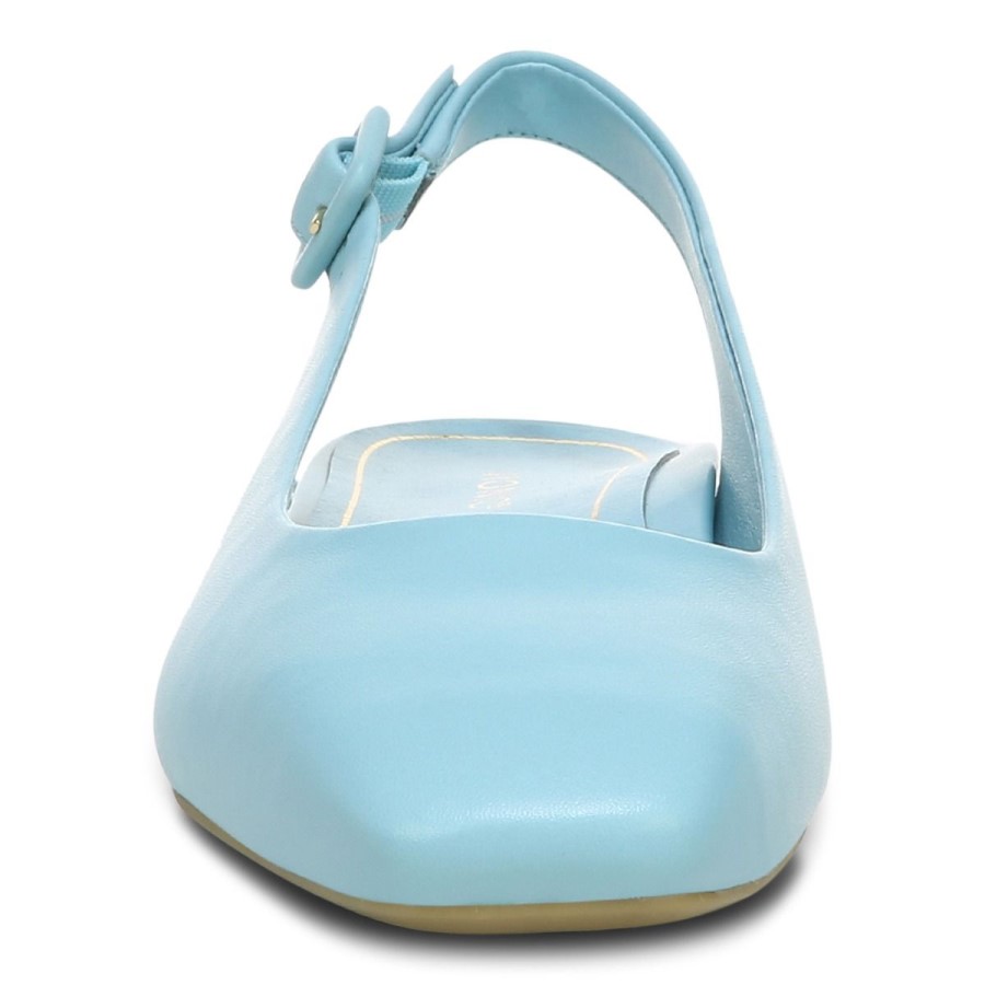 Slingback Azul Delphine De Porcelana Vionic Plana