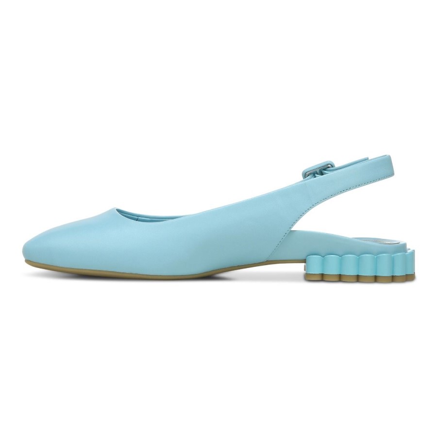 Slingback Azul Delphine De Porcelana Vionic Plana