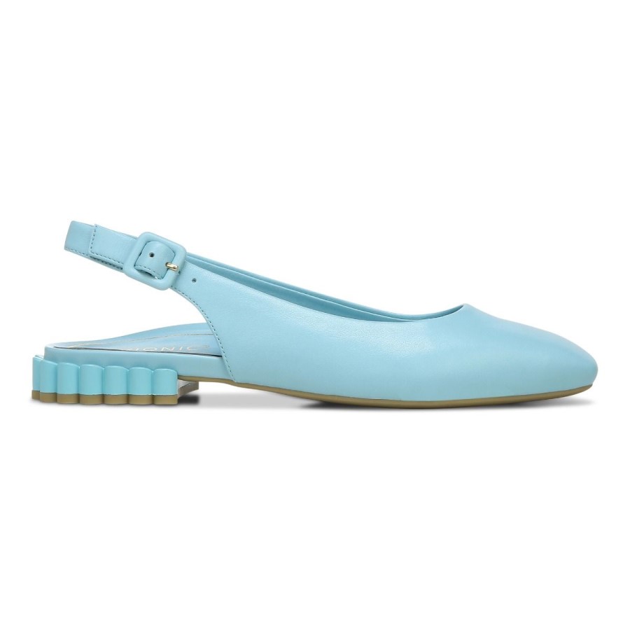Slingback Azul Delphine De Porcelana Vionic Plana