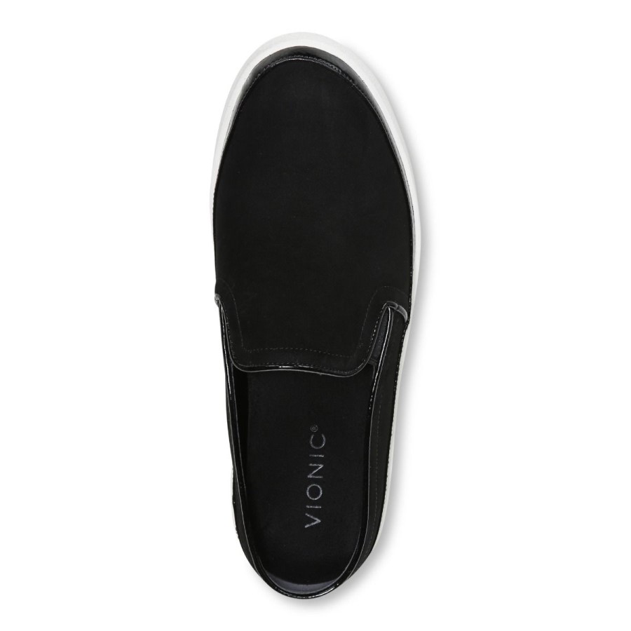 Tênis Slip On Preto Vionic Sem Esforço