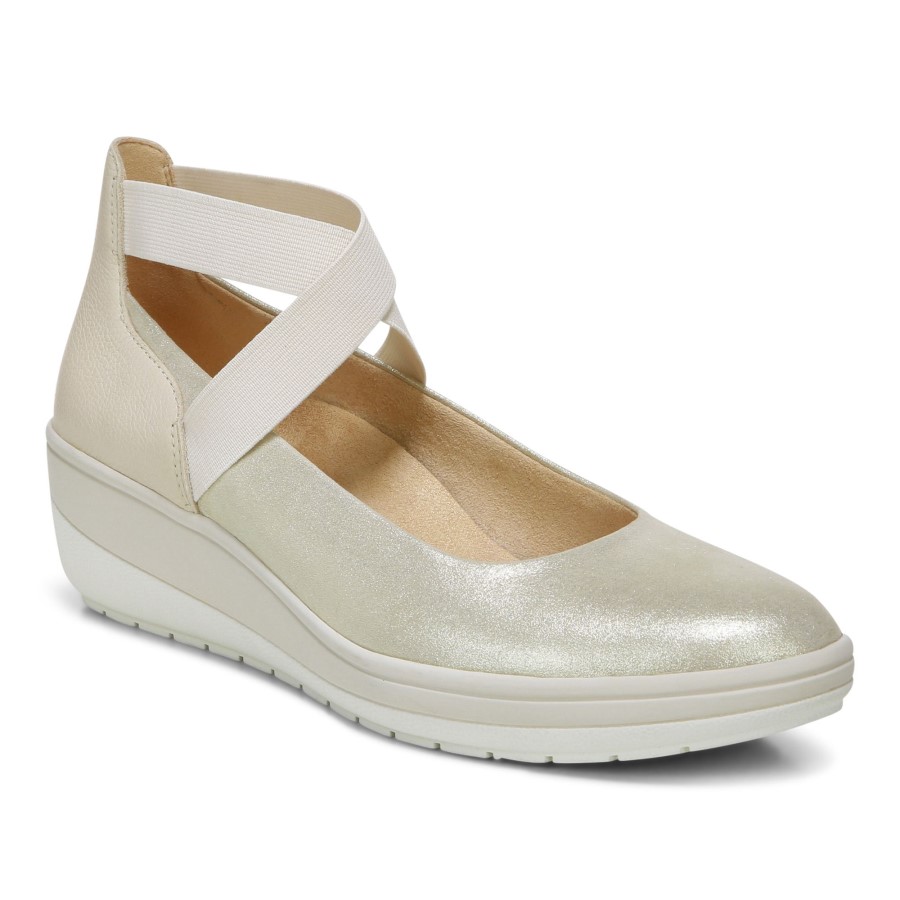 Ellery Wedge Camurça Creme Viônico