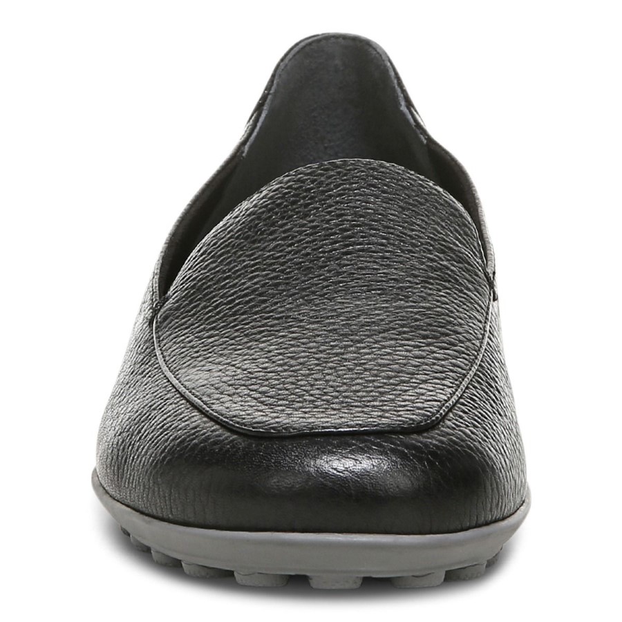 Mocassim Vionic Couro Preto Elora