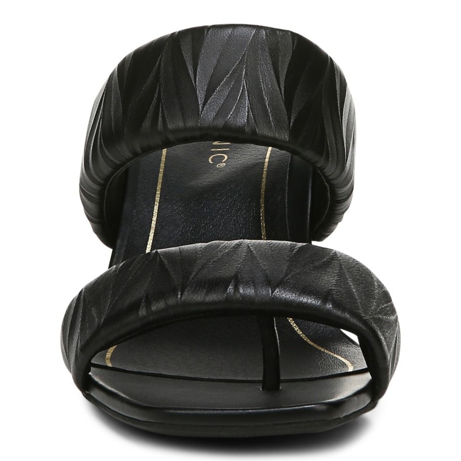 Sandália Preta Com Salto Emaline Vionic