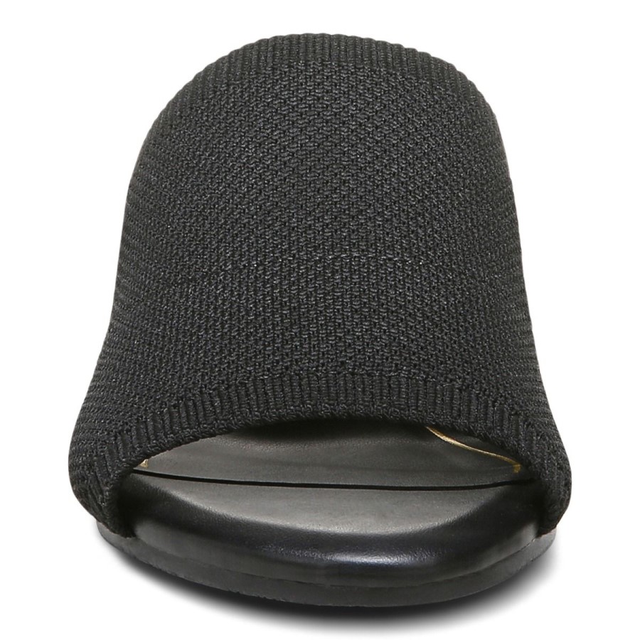 Sandália Preta Vionic Com Salto Fleur