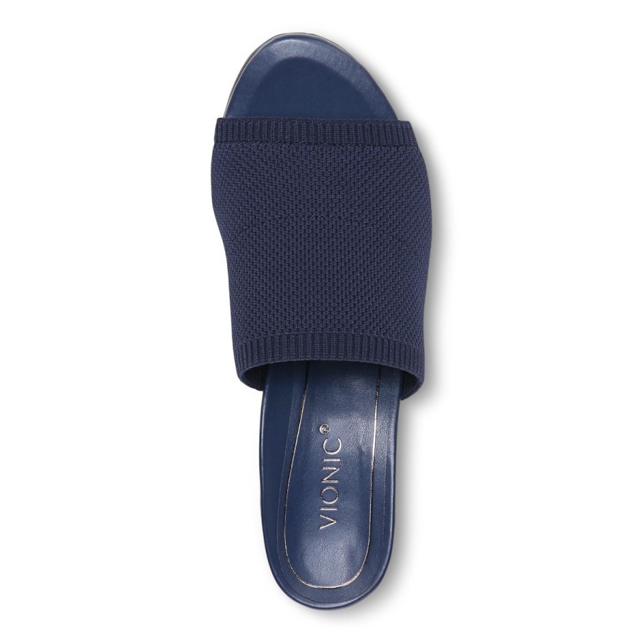 Sandália Salto Marinho Vionic Fleur