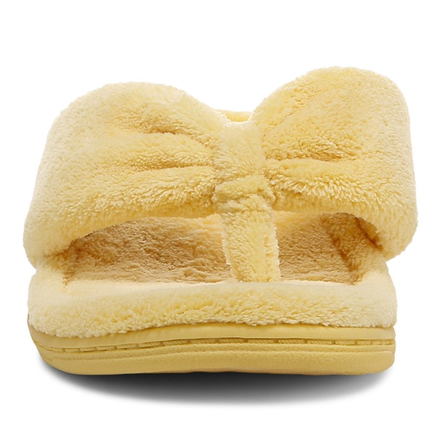 Gracie Toe Post Slipper Vionic Gold Cream