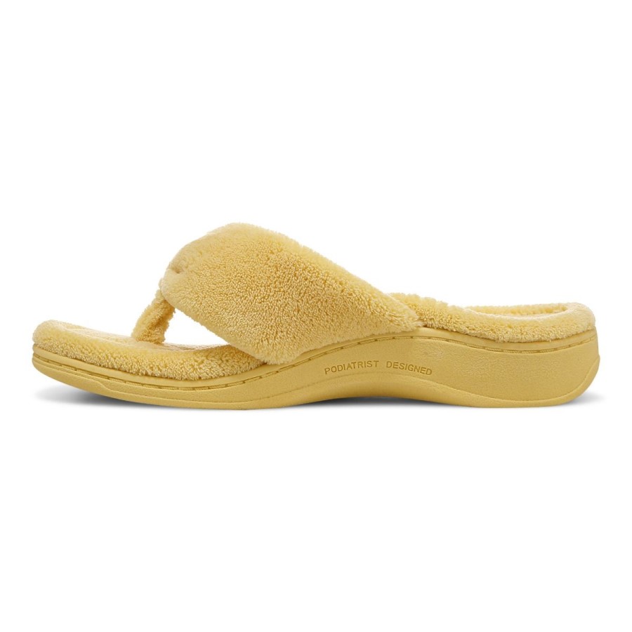 Gracie Toe Post Slipper Vionic Gold Cream