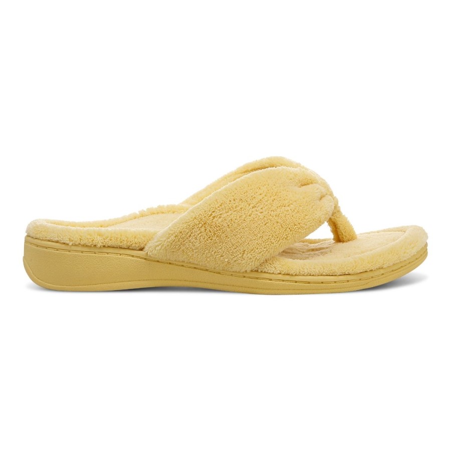 Gracie Toe Post Slipper Vionic Gold Cream