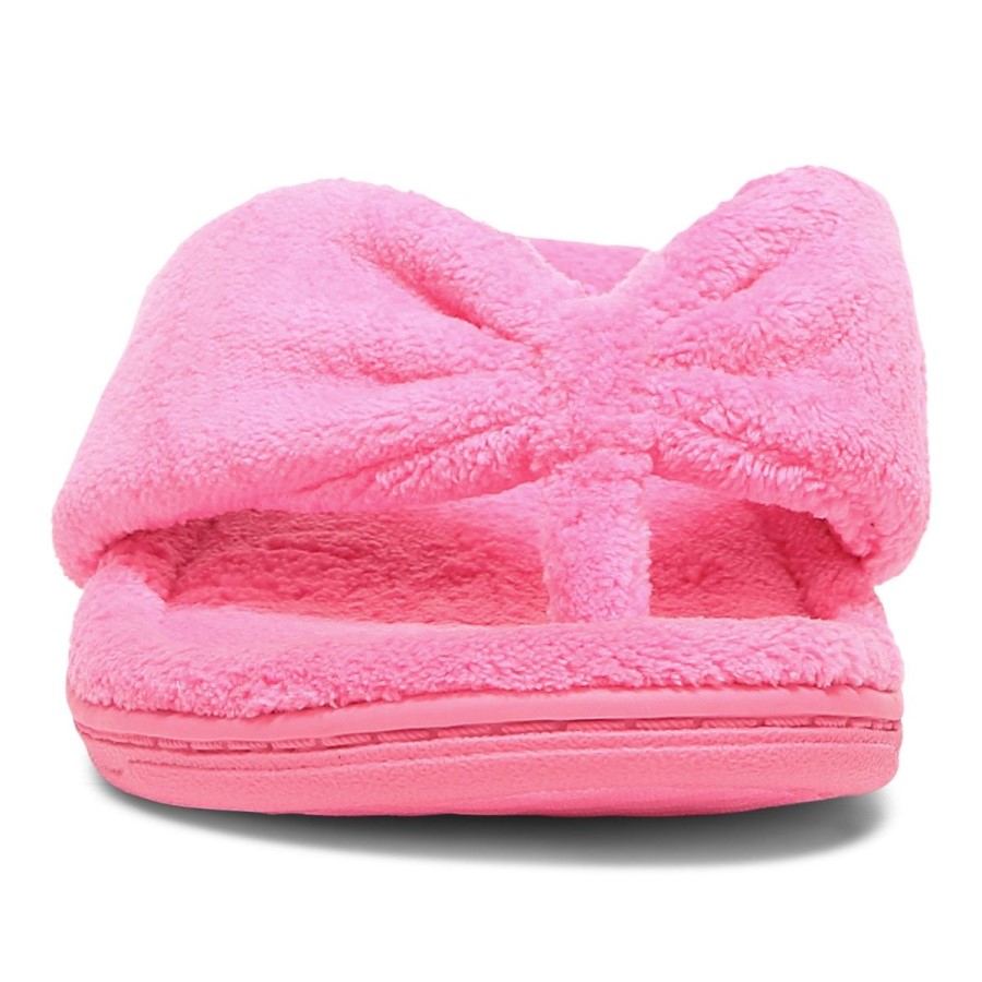 Vionic Gracie Toe Post Chinelo Rosa Elétrico