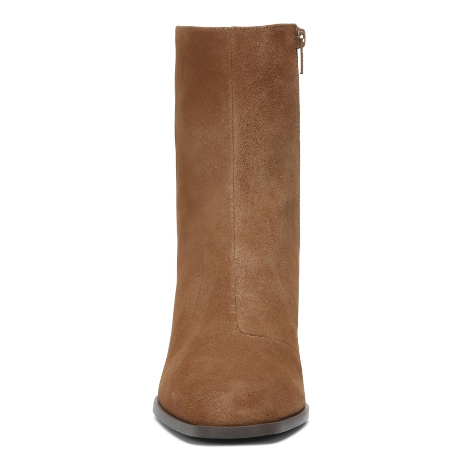 Bota De Cano Curto Harper Camurça Vionic Caramelo