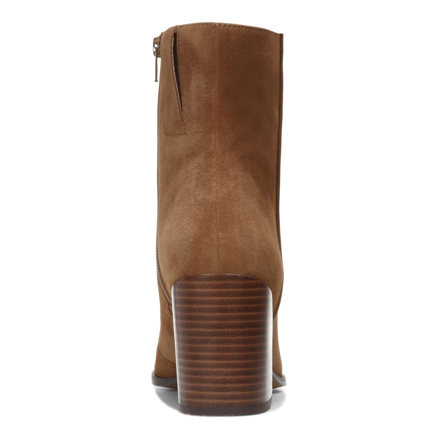 Bota De Cano Curto Harper Camurça Vionic Caramelo