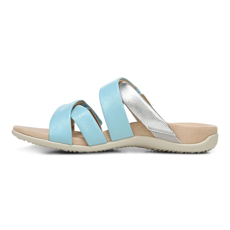Sandália Vionic Hadlie Slide Azul Porcelana