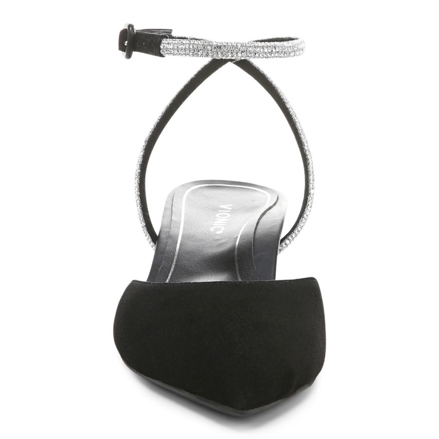 Camurça Preta Vionic Jacynda Salto Gatinho