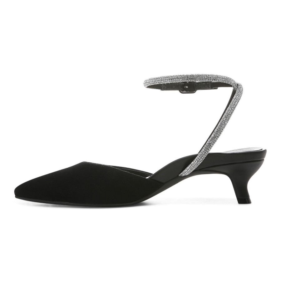 Camurça Preta Vionic Jacynda Salto Gatinho