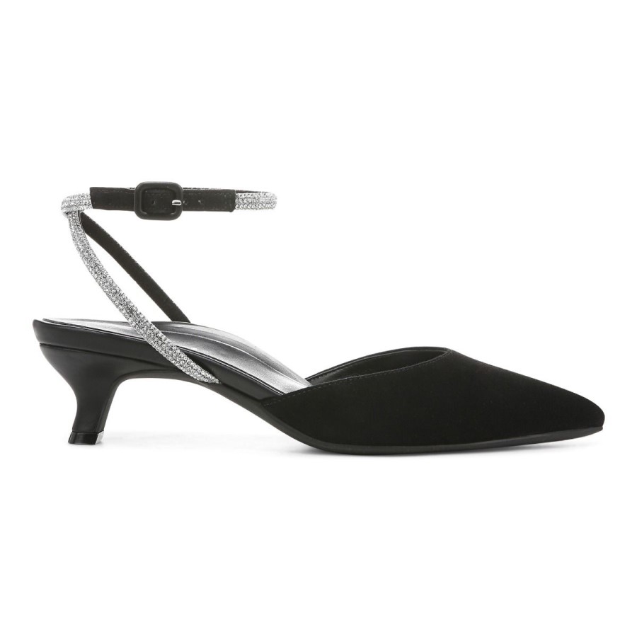 Camurça Preta Vionic Jacynda Salto Gatinho