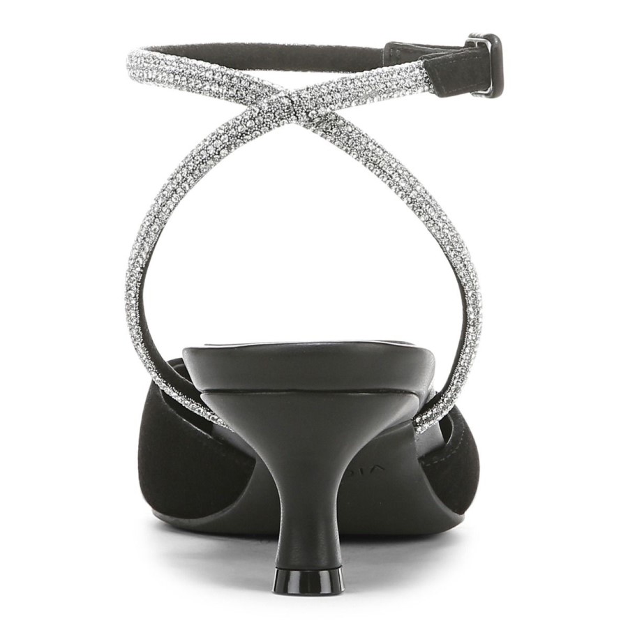 Camurça Preta Vionic Jacynda Salto Gatinho