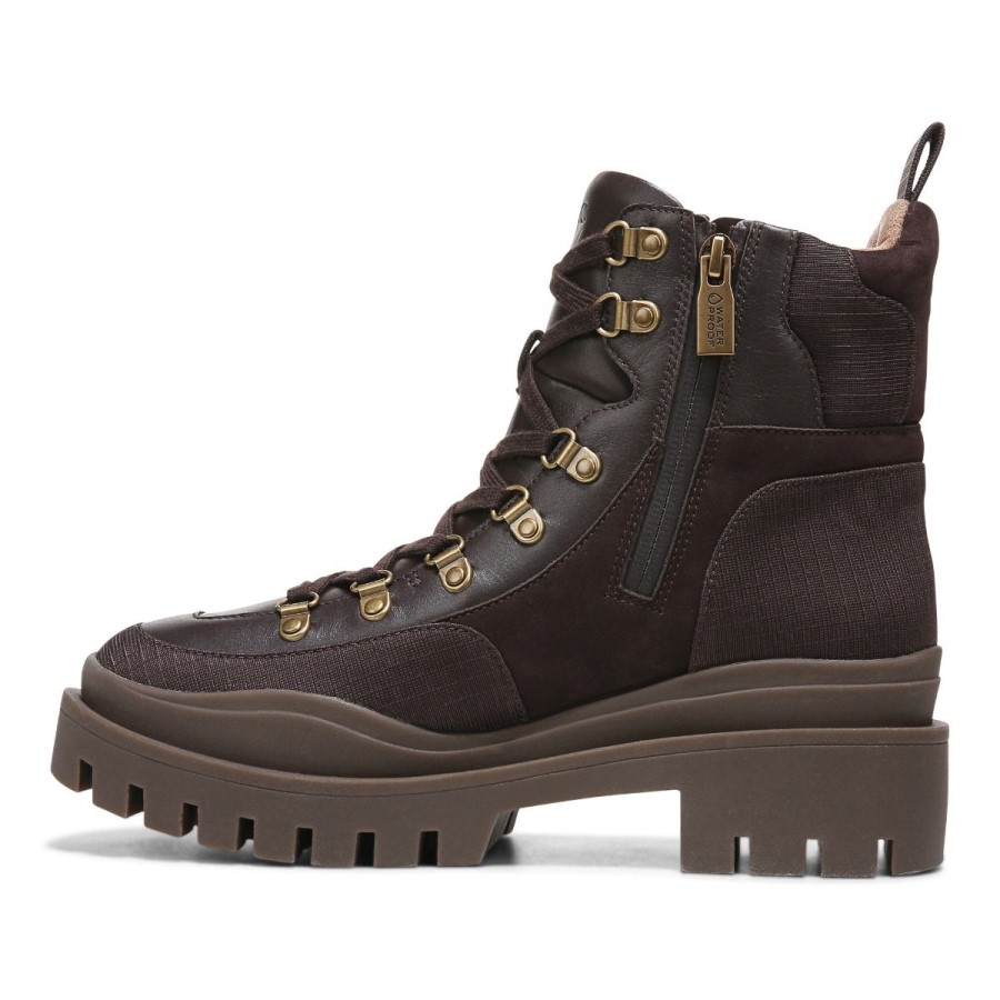 Jaxen Boot Vionic Chocolate Couro Têxtil