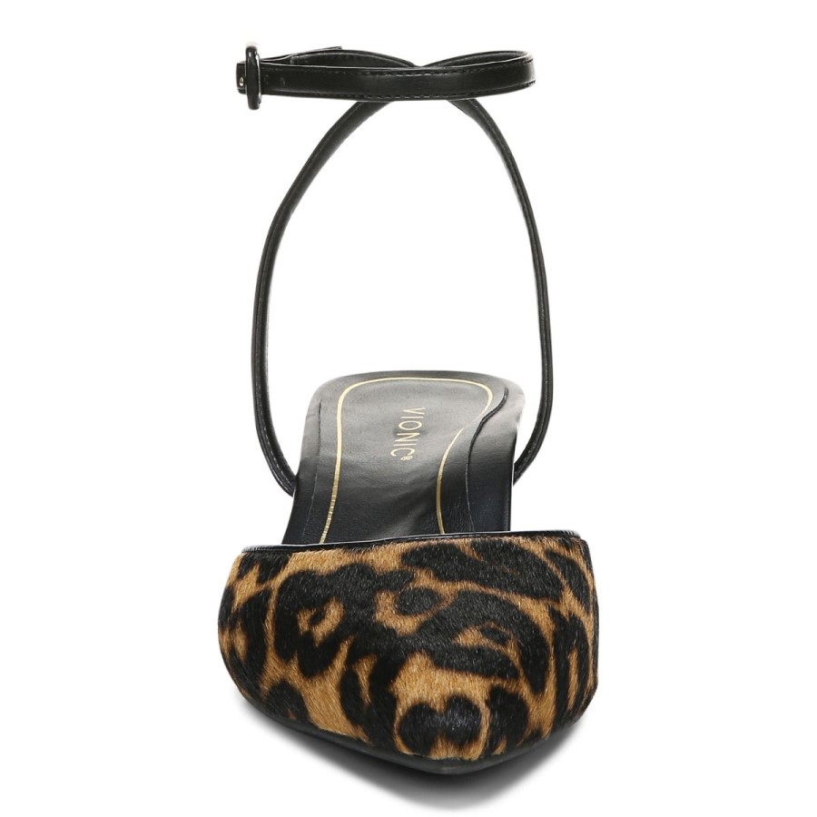Tan Leopard Jacynda Salto Gatinho Vionic
