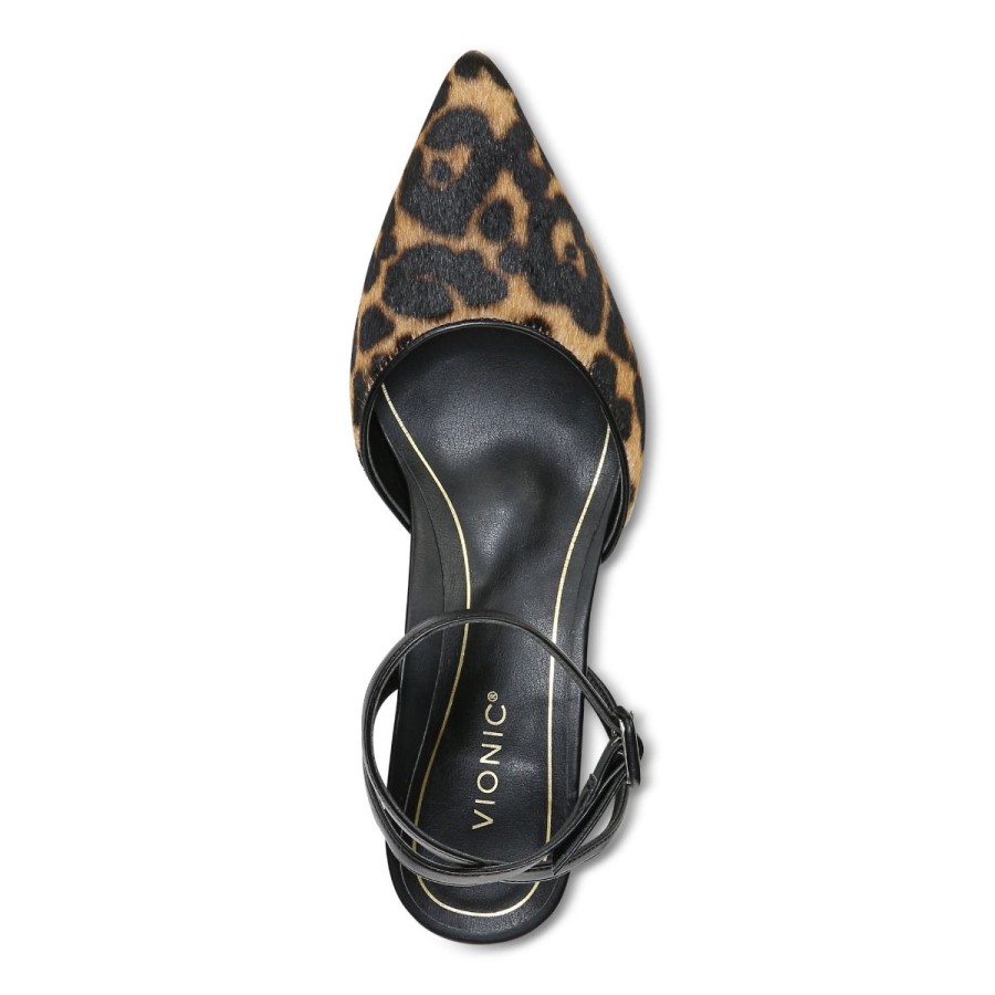 Tan Leopard Jacynda Salto Gatinho Vionic