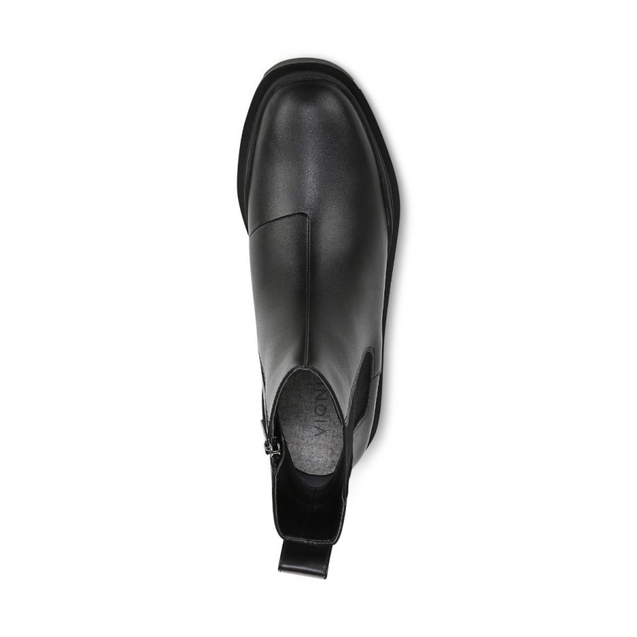 Bota Preta Couro Vionic Karsen