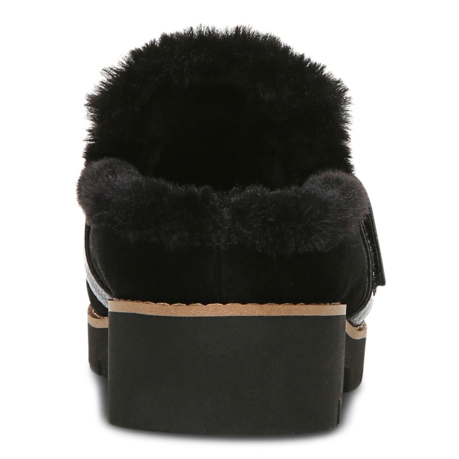 Mule Vionic Kailen Em Camurça Preta