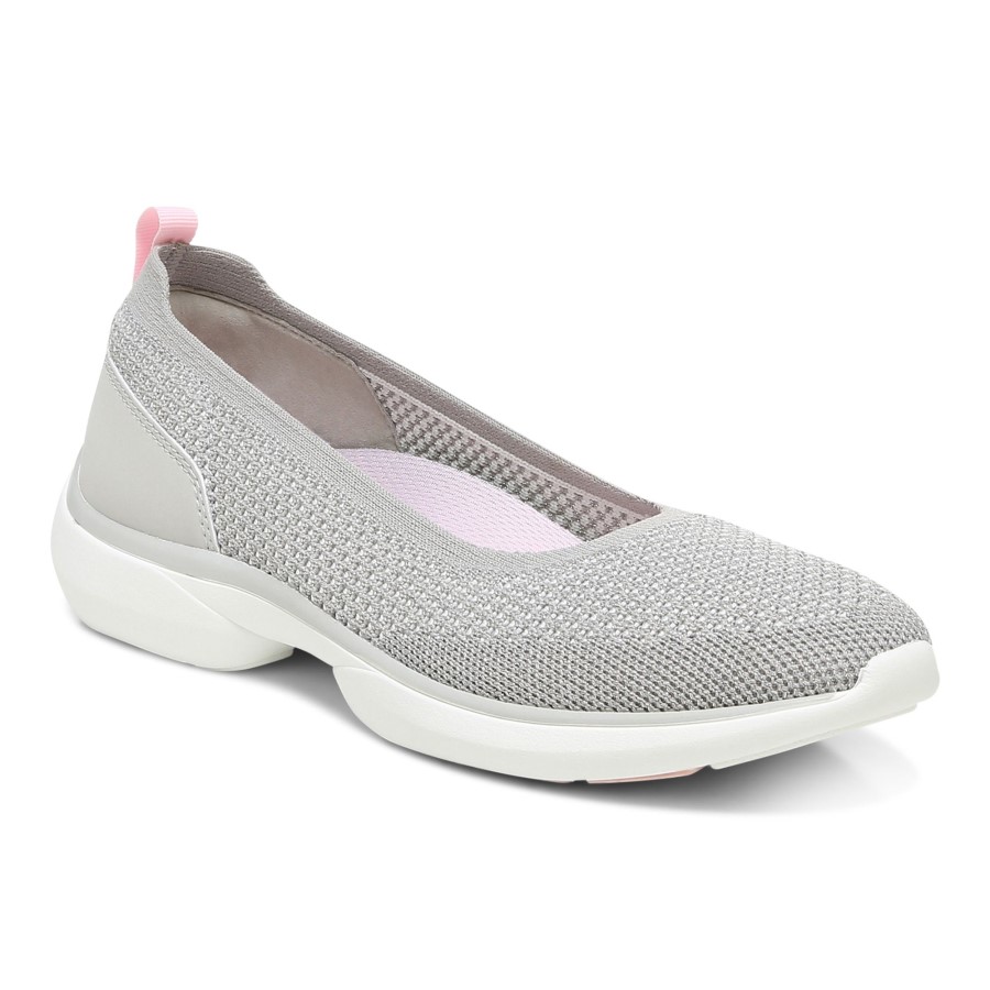 Tênis Kallie Slip On Cinza Metalizado Vionic